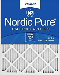 Nordic Pure 20x24x1 MERV 12 Pleated AC Furnace Air Filters 6 Pack