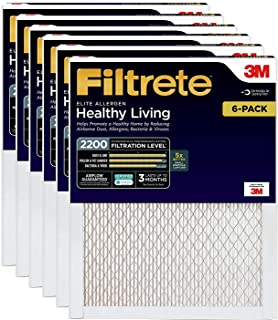 Filtrete Elite Allergen Reduction Filter, 2200 MPR, 16x20x1 6 PACK