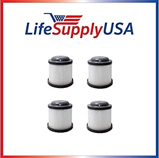 LifeSupplyUSA 4 Filters Compatible with Black & Decker PVF110 Black & Decker PVF110, PHV1210, PHV1810, Compatible with Part # 90552433 90552433-01 -