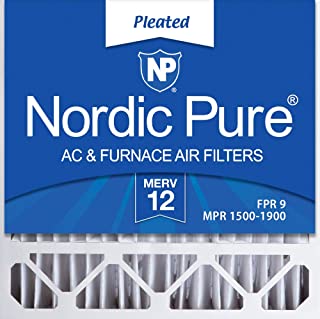 Nordic Pure 20x20x5 MERV 12 Honeywell/Lennox Replacement AC Furnace Air Filters 2 Pack