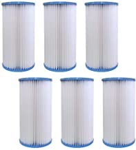 Volca Spares Type A or C Replacement Filter Cartridge Compatible with INTEX Pools, 6 Pack 29000e/59900e