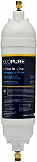 EcoPure EPINL30 5 Year in-Line Refrigerator Filter-Universal Includes Both 1/4