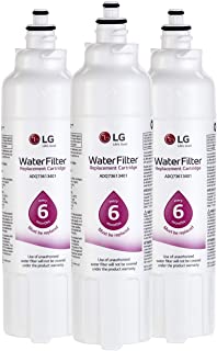 LG LT800P3 6-Month / 200 Gallon Replacement Refrigerator Water Filter, Standard, White