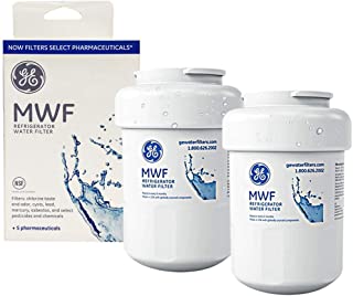 MWF Water Filter for GE Refrigerator Water Filter Replacement Compatible with GE SmartWater MWF, MWFINT, MWFP, MWFA,GWF, GWFA (2 Pack)