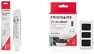 Frigidaire EPTWFU01 Refrigerator Water Filter, 1 Count, White & PAULTRA2 Air Filter, 3.8