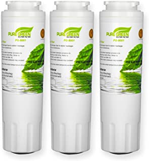 Pure Green Water Filter PG-8001 NSF Certified | Maytag UKF8001 Refrigerator Water Filter, Lead Free | 3 Pack, 3 Count