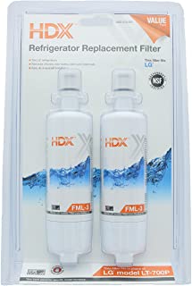 HDX FML-3 Replacement Water Filter / Purifier for LG Refrigerators (2 Pack)